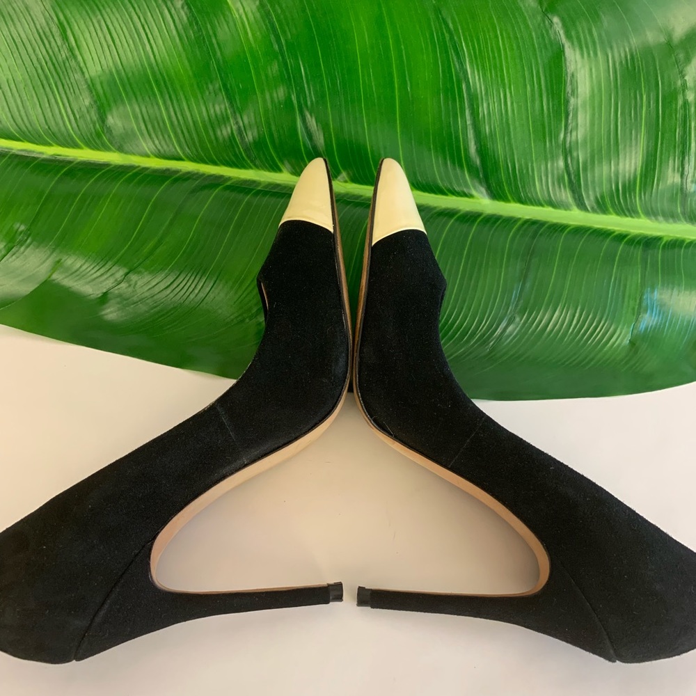 Black And Yellow Pumps. - Picture 6 of 8